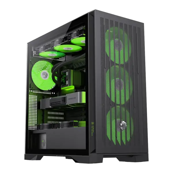 GameMax Leader 2 ARGB Mid-Tower eATX Gaming Case Black