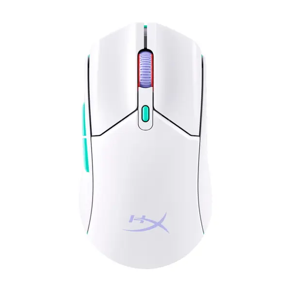 HyperX Pulsefire Haste 2 Core Wireless Gaming Mouse - White (8R2E7AA), Lightweight 53g, 80-Hour Battery, Dual Connectivity