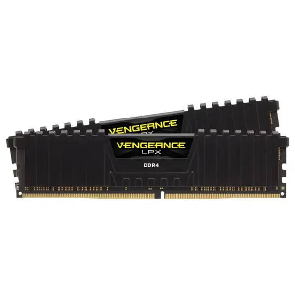 Corsair Vengeance LPX 16GB 2x8GB DDR4 3200MHz C16 UDIMM Memory Kit CMK16GX4M2E3200C16 Black