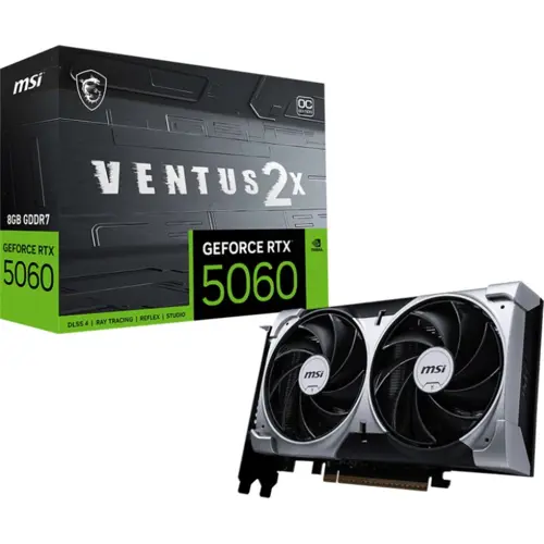 MSI GeForce RTX 5060 8GB Ventus 2X OC Graphics Card