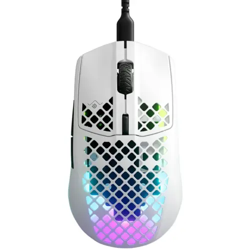 SteelSeries Aerox 3 2022 Edition Ultra Lightweight Wired Gaming Mouse - Snow 