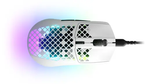 SteelSeries Aerox 3 2022 Edition Ultra Lightweight Wired Gaming Mouse - Snow 