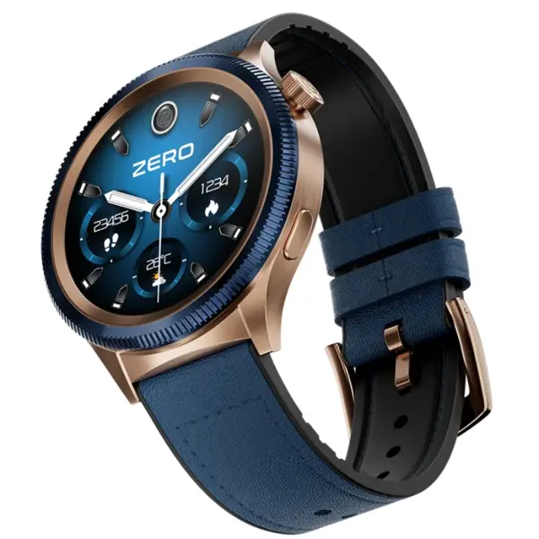 Zero Lifestyle Lunar 360 Smartwatch – Bluetooth Calling, AMOLED Display, AI Voice Assistant, Fitness Smart Watch