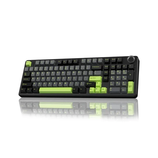 AULA F99 Pro Thunder Black (Black + Dark Blue + Orange) Star Vector Switch Tri-Mode Mechanical Gaming Keyboard - Wireless Hot-Swap RGB