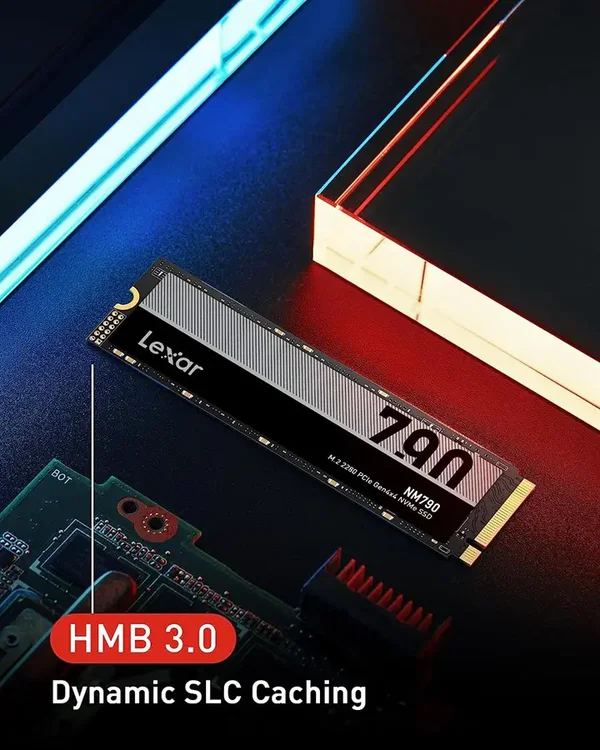 Lexar NM790 1TB M.2 2280 PCIe Gen 4×4 NVMe SSD | Compatible with PlayStation 5 | 7400MB/s