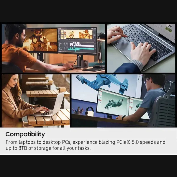 Samsung 9100 PRO 2TB SSD NVMe M.2 MZ-VAP2T0B | Speed up to 14,800 MB/s | PCIe 5.0 x4