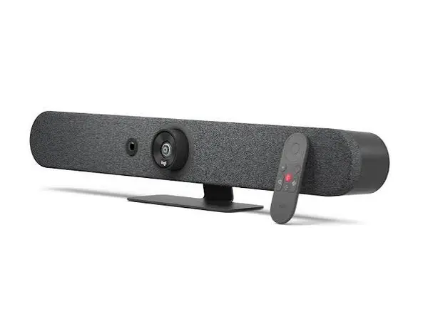 Logitech Rally Bar Mini All-in-One Video Conference Bar - 4K Camera, Speakers & Mics for Small Meeting Rooms (960-001340)