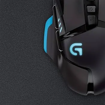 Logitech G640 Large Cloth Gaming Mouse Pad - 460 x 400 mm, Low-Friction Surface, Non-Slip Base (943-000090)