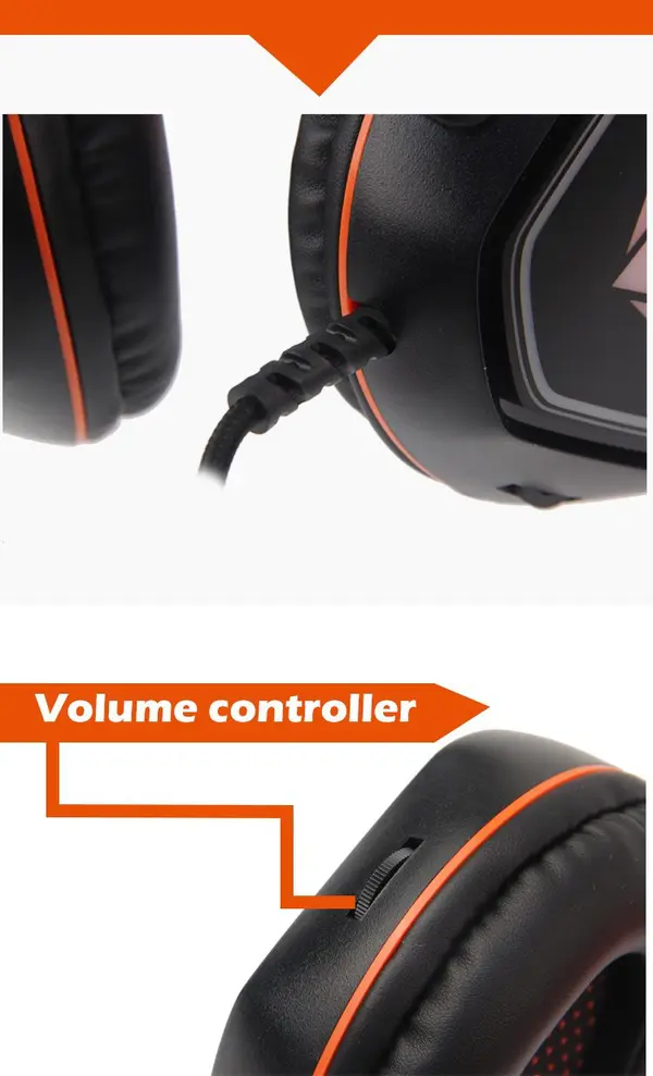 Meetion HP020 Gaming Headset – Dual 3.5mm + USB, Volume Control