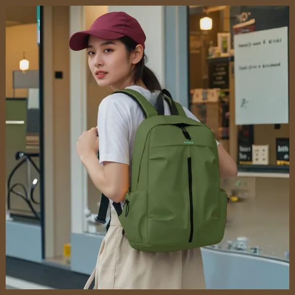 Amaze Workie Laptop Backpack - A940 | Durable Synthetic Fiber | Water-Resistant Protection | Fits 15.6" Laptops | Sleek Grey Design