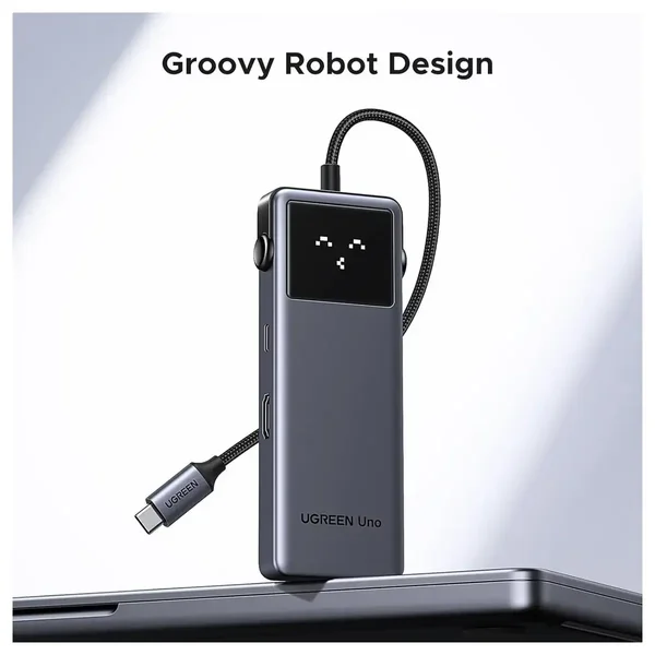 Ugreen UNO 6 In 1 USB-C HUB, 10Gbps USB-C and USB-A, 4K@60Hz HDMI, 100W Power Delivery, 35998