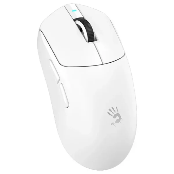 Bloody R77 Ultra Dock Dual Mode Wireless Gaming Mouse White – 20000 CPI Alpha Sensor RGB Gaming Mouse with Charging Dock, 75H Battery & Ultra-Light 64g Design