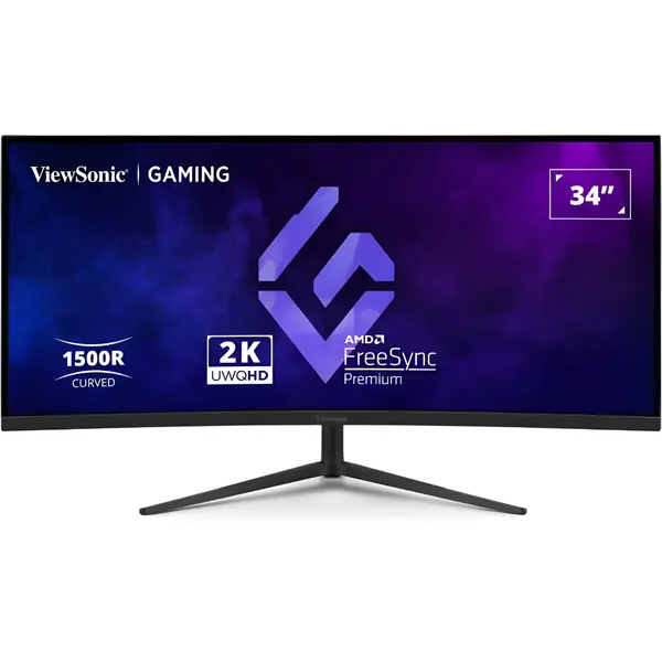 ViewSonic VX3418C-2K 34" VA 1500R UWQHD 180Hz - 1ms (MPRT) - AMD FreeSync Premium - HDR10 Curved Gaming Monitor - PS5 and XBOX