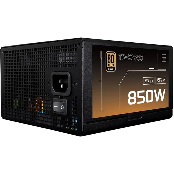 Thermalright KG-850 850W 80 Plus Gold Fully Modular Power Supply, Intel ATX 3.1 Certified, DC-DC Circuit Design, Black