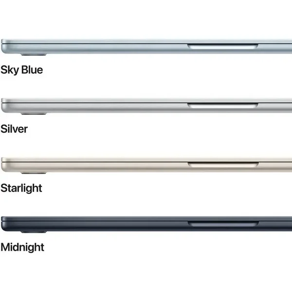 Apple 15 Inch MacBook Air MC6J4 M4 Chip, 24GB RAM, 512GB SSD, Liquid Retina Display, 12MP Camera, Backlit Keyboard, Touch ID, Silver