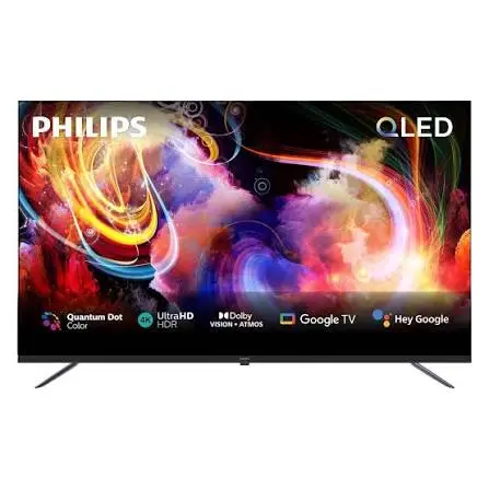 Philips 8100 Series 55" 55PQT8169 4K UHD QLED Google Smart TV with Dolby Vision, Dolby Atmos, HDR10+ & Google Assistant