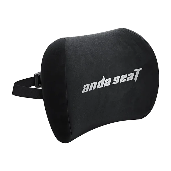 AndaSeat Memory Foam Head Pillow – Black Fabric, Gaming Chair Neck Support