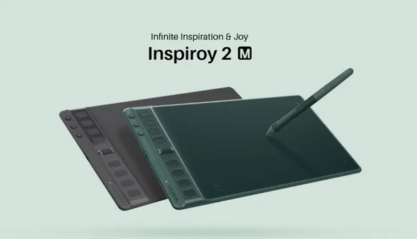 Huion H951P Inspiroy 2 M (951P M) Drawing Tablet with 8192 Pressure Levels, Scroller & Battery-Free Pen