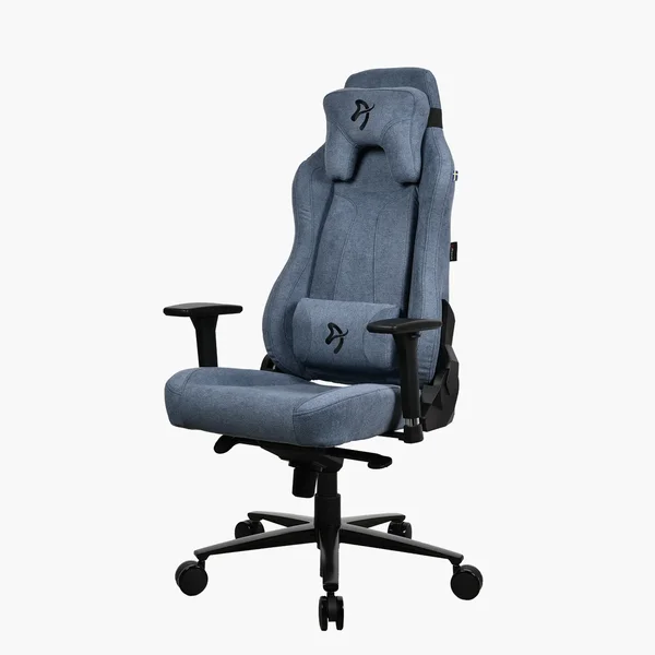 Arozzi Vernazza SFB Soft Fabric Blue Ergonomic Gaming Chair - Metal Frame, 3D Armrests, 5 Lockable Rocking Positions, Up to 145kg