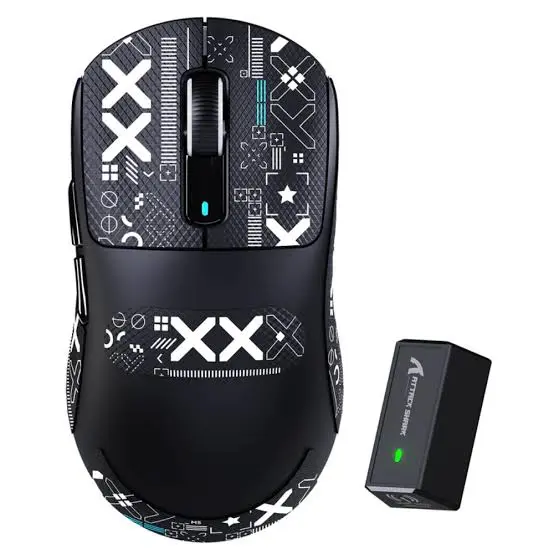 Attack Shark X3 PRO Tri-Mode Lightweight Gaming Mouse with 4K Polling Dongle – Black