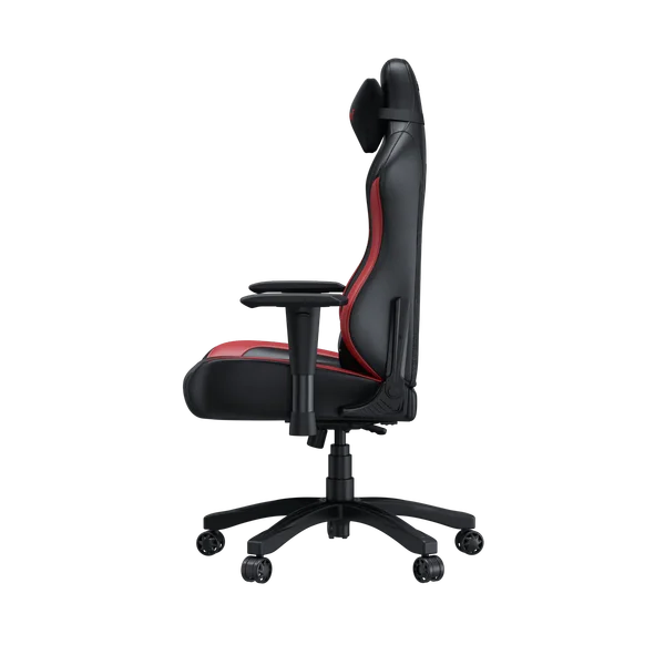Anda Seat Luna Large Ergonomic Gaming Chair with Reclining Backrest, PVC Leather & Heavy Duty Lumbar Support – Black Red