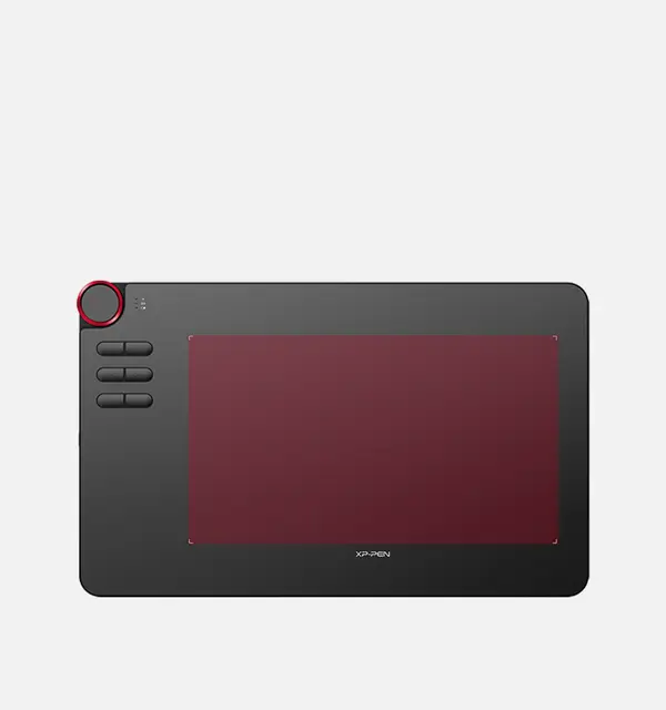 XP-PEN Deco 03 Graphics Drawing Tablet – 10 x 5.62 Inch Wireless Pen Tablet | 8192 Pressure Levels | 2.4GHz Wireless + USB Connectivity | Red Dial Control for Artists & Designers