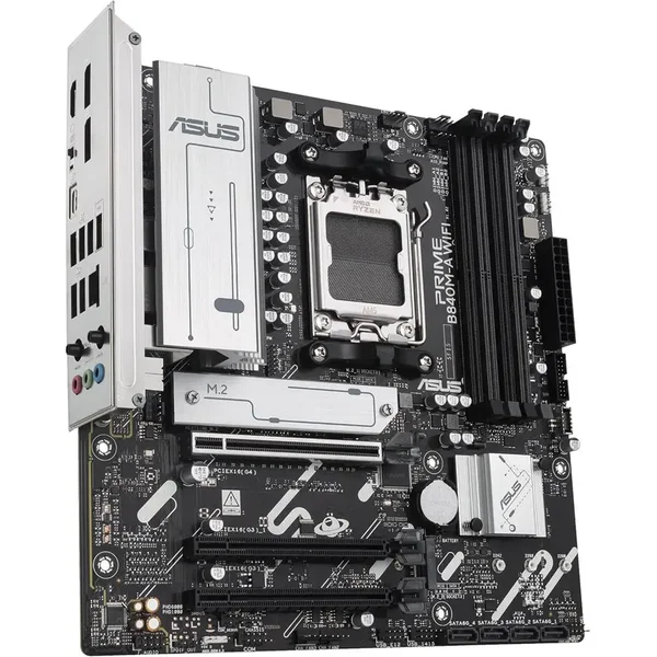 ASUS PRIME B840M-A CSM D5 WIFI mATX Motherboard – AMD AM5, DDR5, WiFi 6E, PCIe 5.0, Ryzen 7000/8000/9000 Series Support