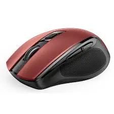 UGREEN Ergonomic Wireless Mouse Red Dual Mode 2.4GHz + Bluetooth | Best Ergonomic Mouse for Office Home