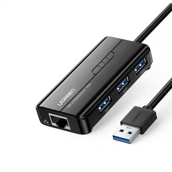 UGREEN USB 3.0 Hub with Gigabit Ethernet Adapter Multiport Network