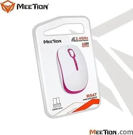 Meetion R547 Grey Wireless Mouse – 2.4G, 1600 DPI, Medium-Sized