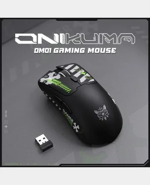 ONIKUMA DM01 Black Tri-Mode Wireless Gaming Mouse - 12800 DPI, Ultra Light 57g, RGB