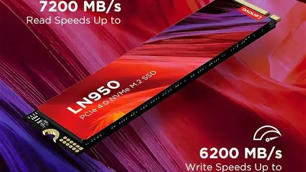 Lenovo LN950 4TB NVMe M.2 2280 Gen4 Internal SSD – Up to 7200 MB/s Read Speed