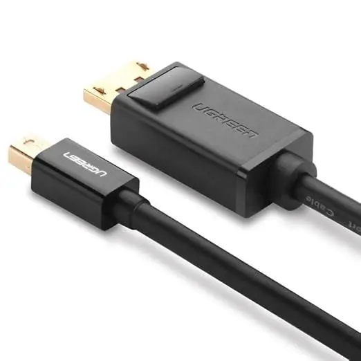 UGREEN 10477 Mini DisplayPort to DisplayPort Cable 1.5M – Mini DP to DP High Speed Display Cable