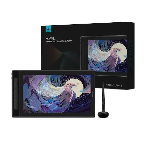 Huion Kamvas Pro 16 (2.5K QHD) Pen Display – 2.5K QHD Fully Laminated Screen, PenTech 3.0, 145% sRGB