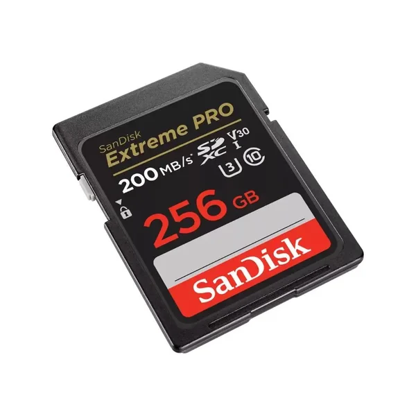 SanDisk Extreme PRO 256GB SDXC UHS-I Memory Card – Up to 250MB/s Read, 170MB/s Write, U3, V30, 4K UHD