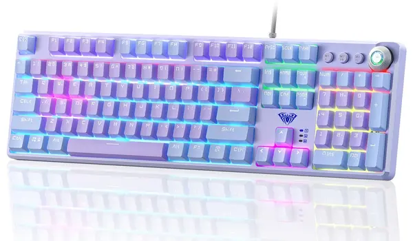 AULA F2088 Air Gradient Blue Red Switch Mechanical Gaming Keyboard