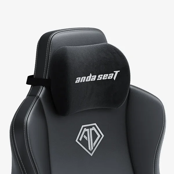 AndaSeat Memory Foam Head Pillow – Black Fabric, Gaming Chair Neck Support