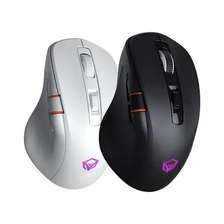 Meetion GW32 Black Wireless Gaming Mouse – Wired + 2.4G + Bluetooth Tri-Mode, 8000 DPI, Ergonomic