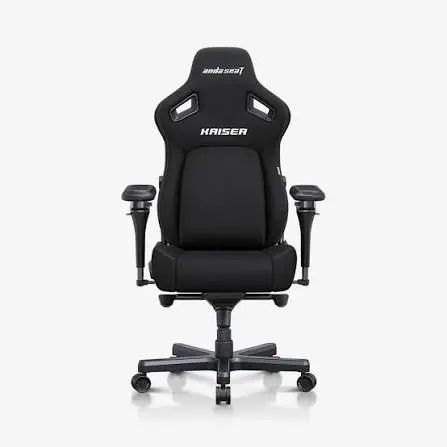 AndaSeat Kaiser 4 V2 XL with 6D Armrest Ergonomic Gaming Chair Carbon Black Fabric - Extra Large Premium Gaming Chair
