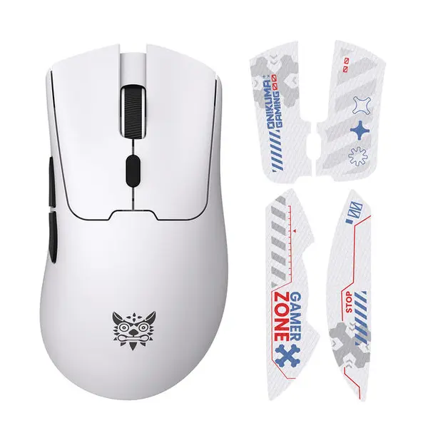 ONIKUMA DM01 White Tri-Mode Wireless Gaming Mouse - 12800 DPI, Ultra Light 57g, RGB