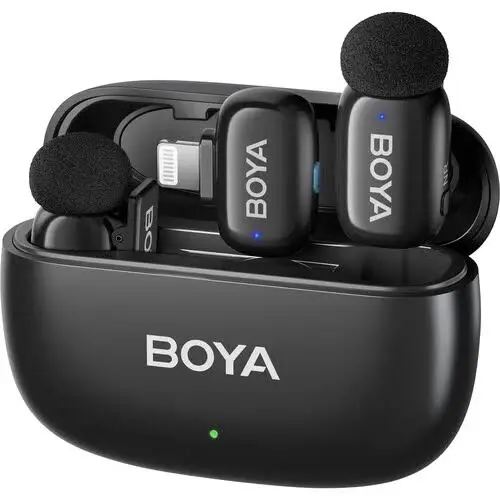 BOYA MINI 2-05 Wireless Microphone – For Type-C Only, Single Mic with Charging Powerbank Case