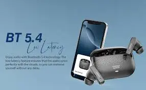 Faster Spino Wireless Earbuds – ENC Noise Cancellation, Voice Assistant, Bluetooth v5.4, Up to 150 Hrs Standby