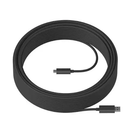 Logitech Strong USB 3.1 Active Cable 10 Meter Type-A to USB-C (939-001799) - Long Cable for Conference Cameras