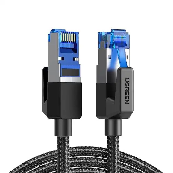 UGREEN CAT 8 Shielded Braided Ethernet Cable 1m | High Speed Gaming LAN Cable