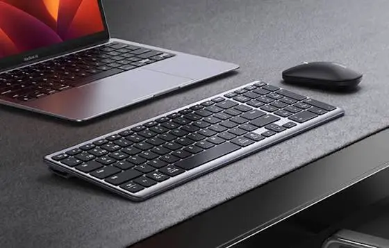 UGREEN Ultra Slim Wireless Keyboard | Compact Bluetooth & 2.4GHz Wireless Keyboard for Windows, Mac, iPad & Android