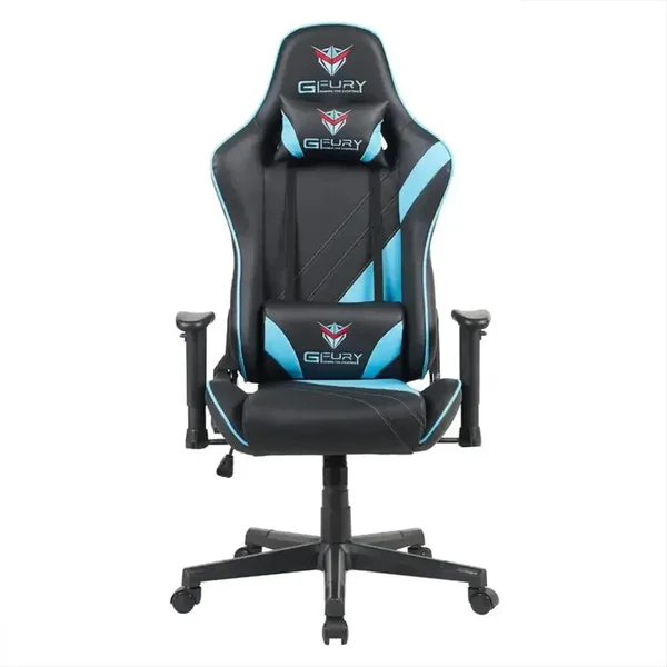 GFURY GF-KW-G6287 Gaming Chair Black Blue Fabric Ergonomic Racing Chair Adjustable 2D Armrest Class 4 Gas Lift Nylon Base Gaming Chair Pakistan