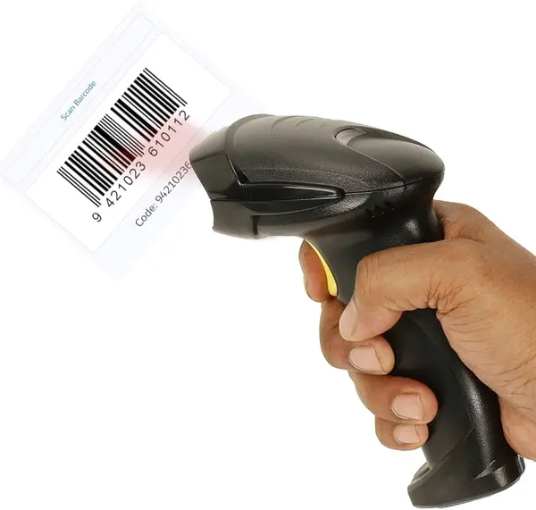 SONIC SNC-110L Barcode Scanner USB Wired 1D Laser Handheld High Speed POS Scanner Plug & Play Retail Shop Supermarket Billing Barcode Reader