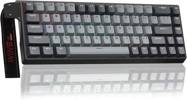 AULA Win68 HE Pro Light Grey + Dark Grey Wing Chun Magnetic Switch Mechanical Gaming Keyboard
