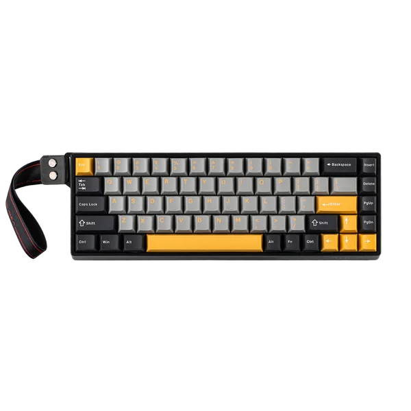 AULA Win68 HE Pro Grey + Yellow + Black Wing Chun Magnetic Switch Mechanical Gaming Keyboard