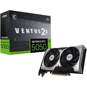 MSI GeForce RTX 5050 VENTUS 2X 8G OC Graphics Card | 8GB GDDR6 PCIe Gen 5 Gaming GPU